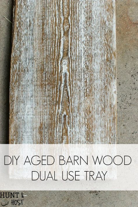 This DIY aged barn wood decor idea is so simple. Make a dual use tray out of DIY barn wood for a festive candle riser or gorgeous rustic centerpiece. #barnwood #barnwooddecor #barnwoodproject #candleriser #centerpieceidea Barn Wood Decor, Rustic Centerpiece, Diy Barn, Barn Wood Projects, Rough Wood, Old Barn Wood, English Decor, Treasure Crafts, Rustic Centerpieces