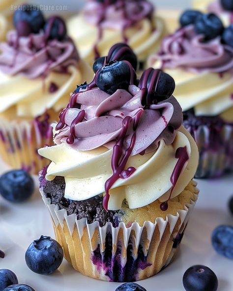 White Chocolate Blueberry Cheesecake Cupcakes, White Chocolate Blueberry Cheesecake, Chocolate Blueberry Cheesecake, Blueberry Cheesecake Cupcakes, Cake Mix Cupcakes, Chocolate Cherry Cookies, Chocolate Blueberry, White Chocolate Shavings, White Chocolate Recipes