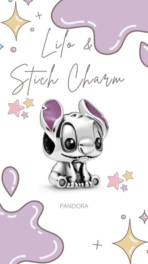 Lilo & Stich PANDORA Disney Charm Authentic PANDORA Charm - Comes with Original Packaging Celebrate the love for your 'ohana' with this hand-finished Disney Stitch charm from the Disney x Pandora Favourites series. The Stitch sterling silver charm features hand-applied purple enamel that highlights the contour of his ears and black enamel on his eyes. Wear it with your favourite Disney x Pandora charms #disney #pandora #charm Stitch Pandora Charm, Stitch Pandora, Charms Disney, Disney Pandora, Pandora Purple, Pandora Charms Disney, Lilo And Stitch Drawings, Disney Charms, Stitch Drawing