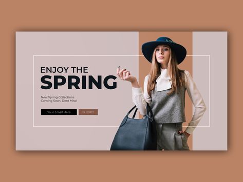 New Collections Banner, Cover Photo Design, Fb Banner, Website Banner Design, Banner Design Layout, Creative Banners, Banner Web, Fashion Poster Design, Banner Design Inspiration