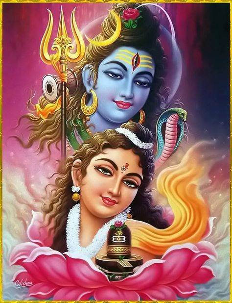 Shiva and Parvati Lord Shiva And Parvati, Shiva And Parvati, God And Goddess, Shiva Shankar, Mahakal Shiva, Lord Mahadev, Lord Siva, Shiva Parvati Images, Lord Shiva Family