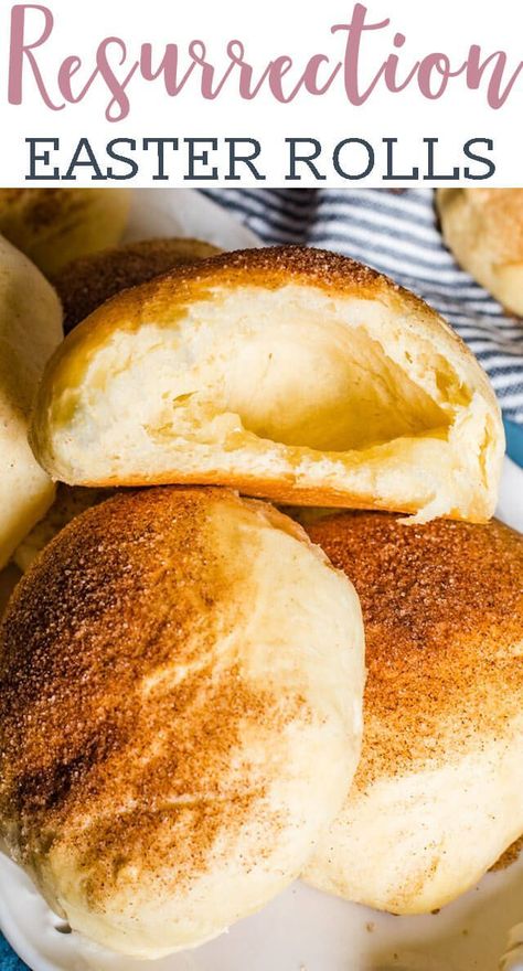 If you're looking for a delicious way to celebrate Easter, try these cinnamon sugar Resurrection Rolls. The homemade disappearing marshmallow rolls represent the empty tomb! #easter #rolls #breakfast #resurrection Resurection Rolls, Empty Tomb Rolls, Easter Rolls, Resurrection Rolls, The Empty Tomb, Easter Bun, Easter Feast, The Easter Story, Empty Tomb