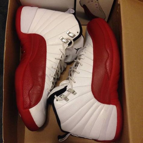 Cherry 12s Outfit, Jordan 13 Cherry, Jordan 12 Cherry, Jordan 12s, Bday Wishlist, Jordan Retro 12, Air Jordan 12 Retro, Jordan 12 Retro, Jordans 12