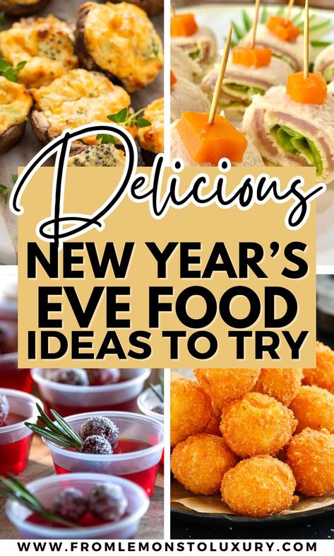 new years eve food ideas Surprise Party Food Ideas, New Year's Eve Dinner Party, New Year Eve Gift Ideas, New Year Eve Meal Ideas, New Year's Eve Food Ideas, New Year’s Eve Kids Food, Fun New Year’s Eve Dinner Ideas, New Years Food For Kids, New Years Traditions For Good Luck