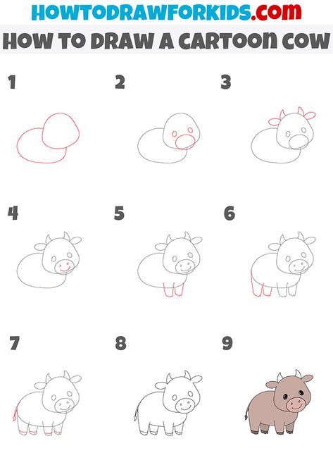 How To Draw Cartoon Cow, Cartoon Cows To Draw, Cow Sketch Easy Step By Step, Simple Cow Doodle, Cute Cow Drawing Easy Step By Step, How To Draw Cow Step By Step, How To Draw A Cow Easy, Cow Drawing Easy Step By Step, Cow Doodle Easy