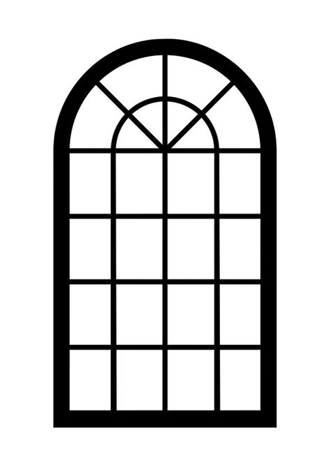 Window Coloring Page, Architecture Window, Name Design Art, Frame Silhouette, Casa Hobbit, Real Estate Marketing Design, Building Front, Diy Doll Miniatures, Chain Stitch Embroidery