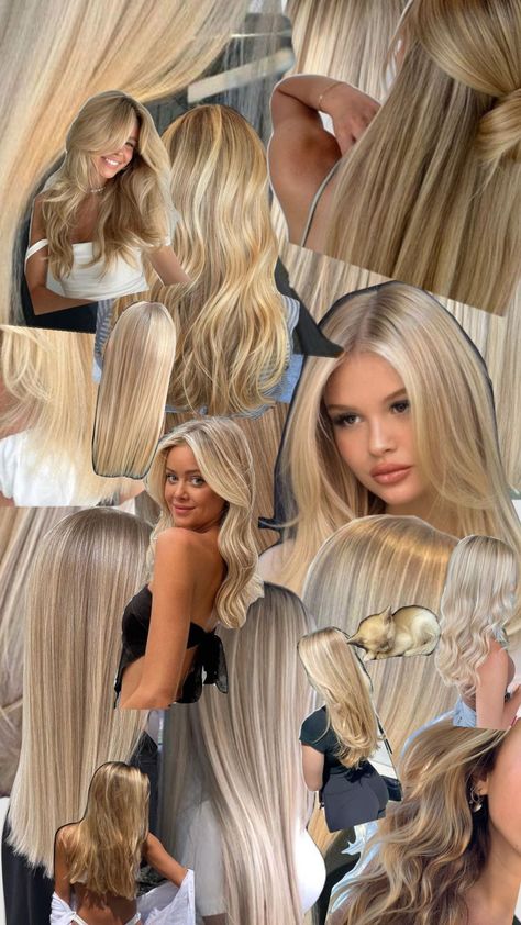 #blonde#hair#Vanilla#summer#golden Golden Vanilla Blonde Hair, Crimped Blonde Hair, Light Vanilla Blonde Hair, Vanilla Latte Blonde Hair, Old Money Blonde Formula, Caramel Blonde Hair With Highlights, Blonde Hair Vanilla, Bright Beige Blonde, Vanilla Hair Color