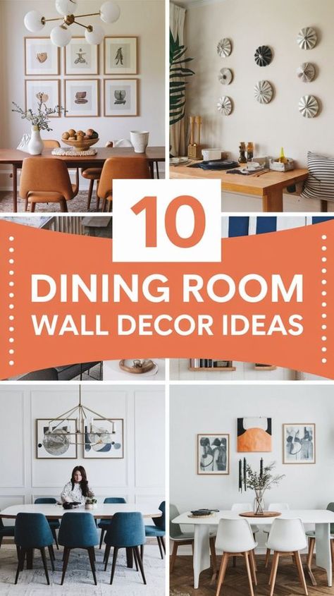 Dining room wall decor ideas inspire elegant transformations for your space. Discover creative ways to enhance your dining area with wall art, mirrors, and shelving that elevate the ambiance. These decor ideas blend modern trends with timeless styles, offering versatile options for any aesthetic. From minimalist designs to bold statement pieces, find the perfect decor that adds charm and personality to your dining room, making it a standout space for gatherings and meals. Modern Kitchen Artwork, Dining Room Wall Decor Ideas, Small Dining Table Set, Dining Wall Decor, Room Wall Decor Ideas, Dining Room Furniture Modern, Dining Room Wallpaper, Dining Room Wall, Beautiful Dining Rooms