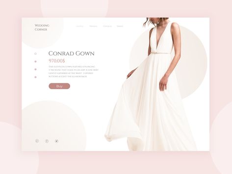 Wedding Dress Poster, Wedding Dress Website Design, Bridal Graphic Design, Luxury Wedding Website Design, Wedding Website Inspiration, Dress Websites, Wedding Brand, Wedding Web, Website Inspiration