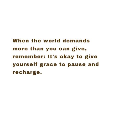 Sometimes, the world expects a lot from us. 🌍 On days when the demands seem overwhelming, remember this: It’s okay to take a step back. Give yourself the grace to pause, breathe, and recharge. 🌿 How do you give yourself a break when things get too much? Share your tips or simply let us know if you need a moment of encouragement today! 💚 _____ For daily doses of affirmations and inspiration, follow @sonestawildepoetry. Together, let’s cultivate strength, comfort, and motivation through c... Sometimes You Need A Break, Needing A Break Quotes, Take A Break Quotes, Remember To Breathe, Give Yourself A Break, Take A Step Back, Taking A Break, Let God, Writing Community