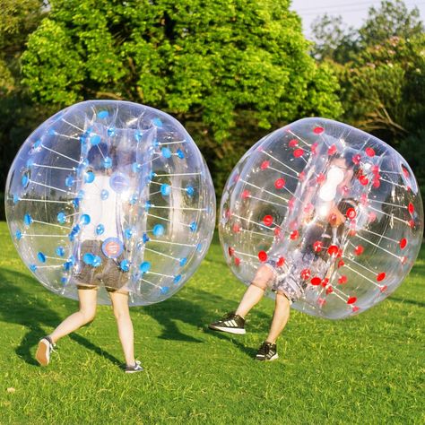 Happybuy 2PCS Inflatable Bumper Balls, 5 FT / 1.5M Diameter, Bubble Soccer Balls, Blow Up in 5 Min, Inflatable Zorb Balls for Adults or Children Zorb Ball Games, Bubble Soccer, Children Toys, Soccer Balls, Bump, Toys Games, Bubbles, Soccer, Human