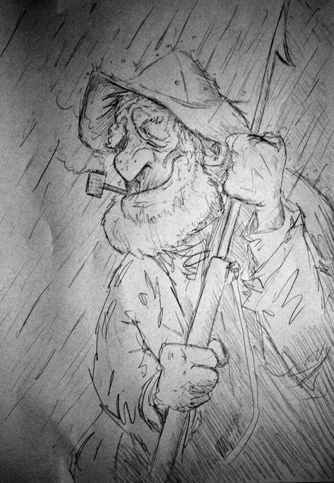 Fisherman sketch Fisherman Sketch, Fisherman Drawing, Fishing Sketch, River Drawing, Boat Sketch, Sea Monster Art, Style Examples, Artwork Sketches, Fast Drawing