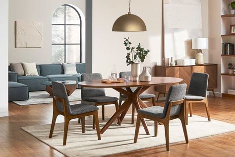 Top 15 Ranked Mid Century Modern Dining Tables in 2022 — Home & Jet — home, travel, lifestyle Kitchen Room Ideas, Midcentury Modern Dining Table, Oval Dining Table, Home Dining Room, Walnut Creek, Mid Century Modern Dining, Oval Table Dining, Oval Table, Reno Ideas