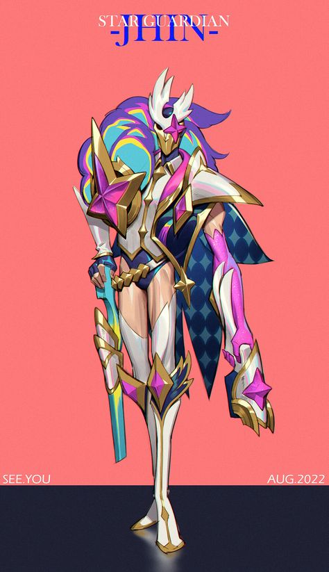 ArtStation - Star Guardian - Jhin League Of Legends Jhin, Jhin League Of Legends, Legend Drawing, Champions League Of Legends, Chinese Background, Star Guardian, Black Artwork, Concept Art Drawing, Lol League Of Legends