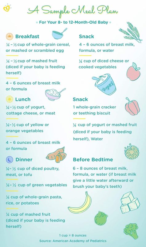 9 10 12 Month Old Baby Meal Plan & Development Milestones 10 MONTHS – WEEK 3 Waking – Milk. Breakfast – Banana with eggy bread soldiers. Mid-morning – Water or diluted fruit juice, Fruit or vegetable snack. Lunch – Roast chicken pie with mashed potato topping. Mid-afternoon – Milk and fruit or vegetable snack. Baby Meal Plan, Baby Development Milestones, Baby Food Schedule, Fingerfood Baby, 11 Month Old Baby, Baby Breakfast, 7 Month Old Baby, Baby Food Chart, 9 Month Old Baby