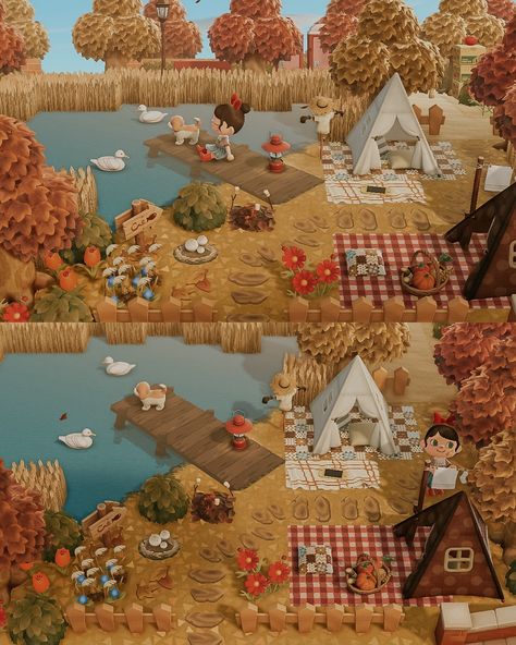 Quiet mornings 🪿 Happy Friday friends! Dock and water code by @maro.chii_acnh Thank you @acnhtreasureisland Animal crossing new horizons ACNH Nintendo switch wholesome gaming cozy design fall autumn cottagecore island idea inspiration aesthetic cosy decor build inspo game photography cute villagers small town vibes happy friendship towncore surf summer #acnh #acnhdesigns #acnhcommunity #acnhinspo #acnhisland #acnhidea #acnhinspiration #acnhaesthetic #acnhtown #acnhfall #acnhcottagecor... Animal Crossing Fall Codes, Cottagecore Animals, Autumn Cottagecore, Cottagecore Animal Crossing, Game Photography, Fall Cottagecore, Cosy Decor, Cottagecore Fall, Acnh Cottagecore