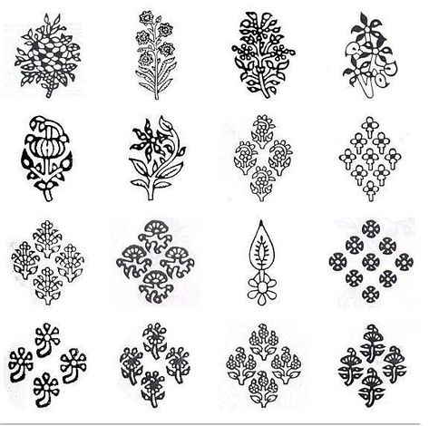 Rajasthani Art, Tie Dye Crafts, Color Drawing Art, Stencil Printing, Jewelry Design Drawing, Indian Patterns, Border Embroidery Designs, Textile Pattern Design, Indian Block Print