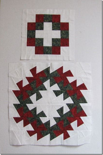 Genius!  I just got the Lil' Twister tool and learned how to use it.  Next Christmas project! :) Twister Quilts, Pinwheel Quilt, Square Dance, Miniature Quilts, Holiday Quilts, Quilting Rulers, Quilt Block Pattern, Wall Quilts, Quilting Techniques