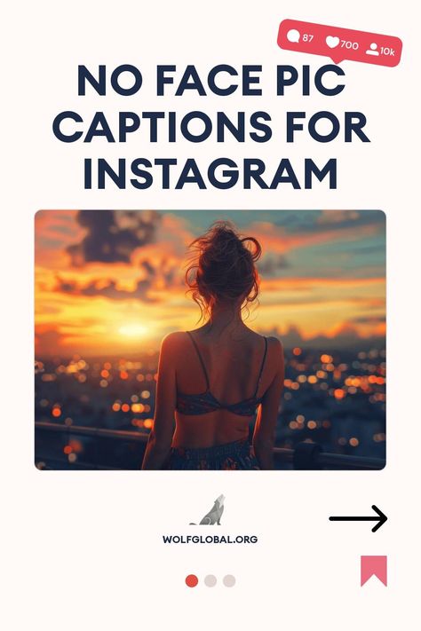 A woman overlooking a cityscape at sunset with overlay text about Instagram captions.
An infographic with playful statements about anonymity, each accompanied by an emoji.
A smiling person with a laptop, surrounded by social media engagement icons and an invitation to join an Instagram pod. Captions For No Face Pics, No Face Instagram Captions, Caption For No Face Photos, Hiding Face Captions For Instagram, Instagram Posts Without Face, One Word Caption, Faceless Portrait, Face Images, Cool Captions