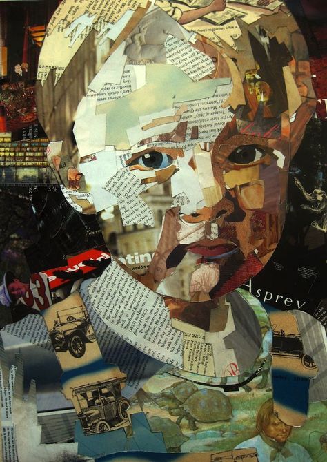 Collage Portrait, Collage Art Projects, Layered Art, Magazine Collage, Paper Collage Art, A Level Art, A Collage, Art Journals, Paper Collage