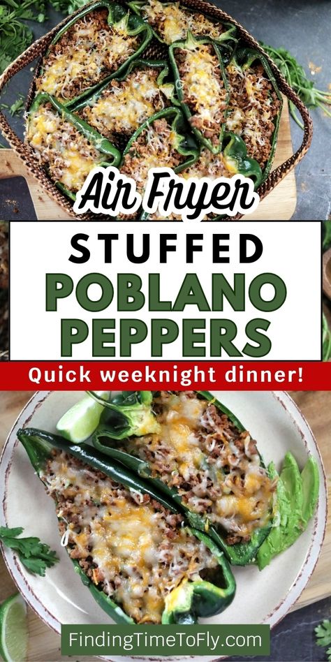 Mexican Stuffed Poblano Peppers, Pablano Pepper Recipe, Poblano Recipes, Poblano Peppers Recipes, Roasted Poblano Peppers, Roasted Poblano, Quick Family Meals, Poblano Peppers, Low Carb Recipe