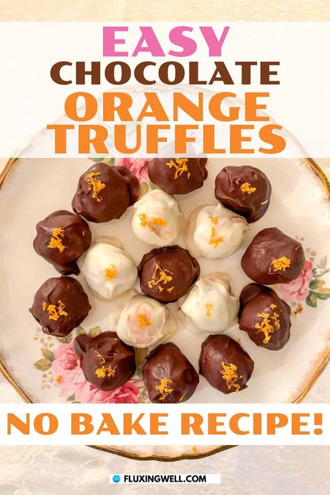 Chocolate Orange Truffles Recipe, Orange Truffles Recipe, Truffles No Bake, Chocolate Orange Truffles, Melt Chocolate For Dipping, Orange Truffles, Truffle Recipe Easy, Homemade Gift Idea, No Bake Recipe