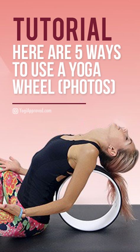 A yoga wheel is a popular yoga prop that yogis love for its versatility. Learn ways you can use a yoga wheel to gain strength and deepen your yoga practice. Yoga Wheel Exercises, Dharma Yoga Wheel, Wheel Pose Yoga, Dharma Yoga, Beginner Pilates, Yoga Wheel, Pilates Video, Sup Yoga, Yoga Props