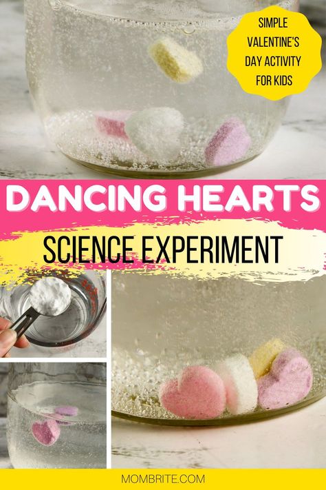 Dancing Raisins Experiment, Spring Stem Activities, Dancing Raisins, Dancing Hearts, Elementary Science Experiments, Spring Stem, Science Experiment For Kids, Experiment For Kids, Kids Activities At Home