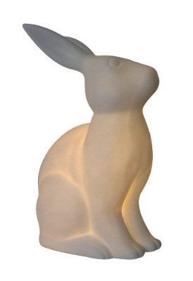 Simple Designs All The Rages LT3058-WHT Porcelain Bunny Rabbit Shaped Table Lamp Bunny Nursery Girl, Alice In Wonderland Bedroom, Bunny Lamp, White Ceramic Lamps, Bunny Room, Bunny Nursery, Porcelain Animal, Rabbit Decor, Kids Lamps