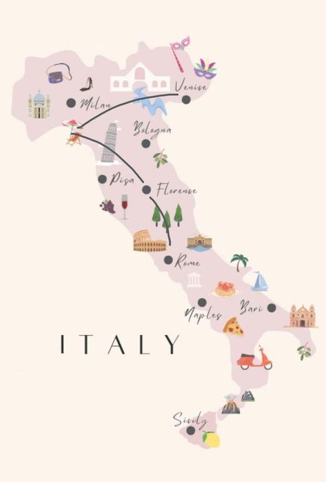 Discover Italy | Best Places and Travel Tips | I’ve previously asked for feedback on our 14 day/night September itinerary and it was so helpful | Facebook Italy Travel Map, Italia Map, Honey Moon, Italy Map, 2025 Vision, Location Map, Illustrated Map, Travel Maps, Day Night