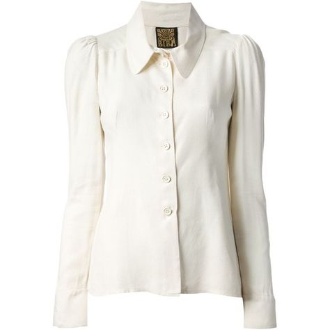 Biba Vintage Oversize Collar Blouse ($450) ❤ liked on Polyvore featuring tops, blouses, shirts, white, white long sleeve top, long sleeve tops, white long sleeve blouse, shirts & blouses and shirts & tops Oversize Collar, 1970s Blouse, Perfect White Shirt, 70s Blouse, White Shirt Blouse, Cream Shirt, White Long Sleeve Blouse, Cream Blouse, White Long Sleeve Top