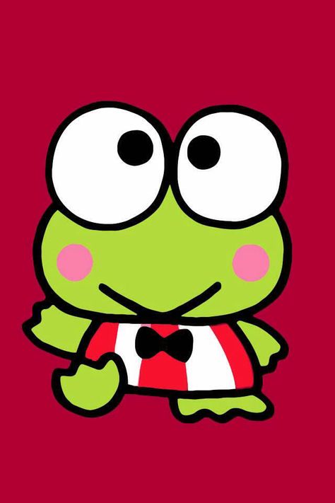 Keroppi Keroppi Painting, Keroppi Tattoo, Hello Kitty Keroppi, Sanrio Keroppi, Charmmy Kitty, Western Wallpaper Iphone, Hello Kitty Themes, Hello Kitty Characters