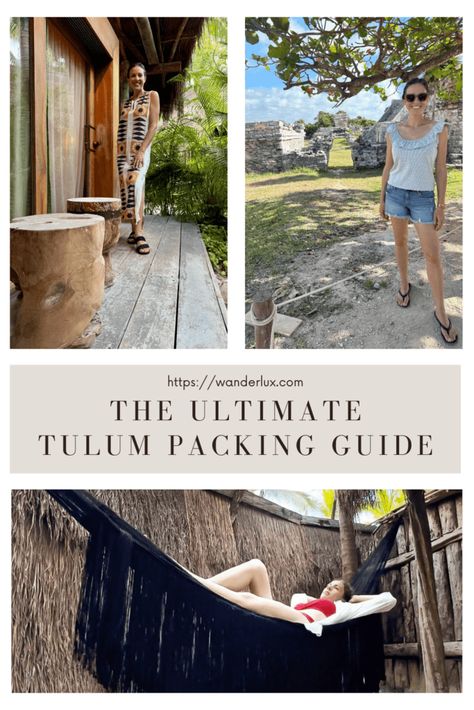 Ultimate Tulum Packing List - What To Wear In Tulum [2024] 4 Days In Mexico Packing, What To Wear In Tulum Mexico, Tulum Packing List, Essential Packing List, Packing Essentials List, Enjoy Your Trip, Safe Sunscreen, Packing Guide, Tulum Mexico