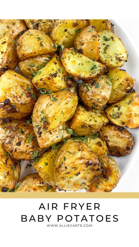 Baby Gold Potatoes Recipes Air Fryer, Air Fryer Honey Gold Potatoes, Ways To Cook Mini Potatoes, Airfryer Mini Potatoes, Air Fry Mini Potatoes, Mini Gold Potatoes Recipes Air Fryer, Petite Gold Potato Recipe Air Fryer, Honey Gold Potatoes Recipes Air Fryer, Healthy Mini Potato Recipes