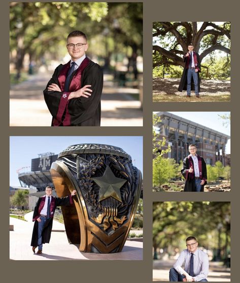 Aggie Graduation Pictures, Aggie Ring Day, Boys Poses, Aggie Ring, Grad Session, Cap And Gown Photos, College Graduation Photoshoot, Boy Graduation, College Graduation Photos