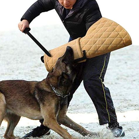 Dog Bite Sleeve Training Protection Dog Training Jute Tugs Entry Level for Arm Protection Training Playing Exercising for Pup Protection Dog Training, Personal Protection Dog, Dog Biting Training, Dog Bite, Puppy Biting, German Shepherd Puppy, Dogs Training, Training Gloves, Shepherd Puppy