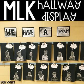 This Martin Luther King, Jr. student activity acts as a hallway display or a bulletin board display and will encourage students to think about problems and solutions in today's world and apply their thinking to be like MLK, as they brainstorm solutions and their dreams for our world! History Bulletin Board Ideas, Martin Luther King Jr Crafts, Mlk Crafts, Mlk Activities, Martin Luther King Activities, History Bulletin Boards, Martin Luther King Jr Activities, Mlk Jr Day, Hallway Displays