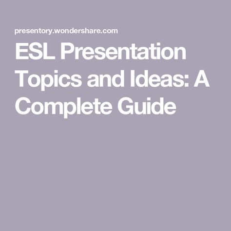 ESL Presentation Topics and Ideas: A Complete Guide Esl Assessment Ideas, Interesting Topics For Presentation, Speaking Activities Esl Beginners, Esl Conversation Questions, Esl Topics Discussion, Presentation Maker, Presentation Topics, Presentation Software, Good Presentation