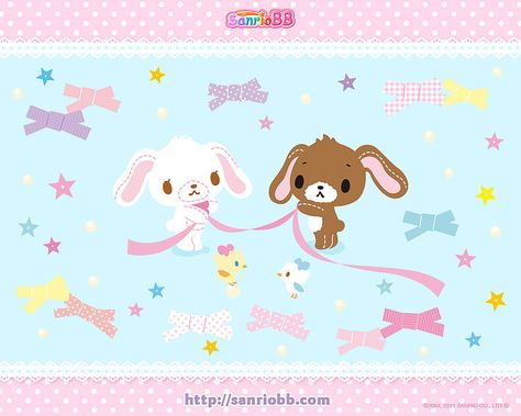 Sugarbunnies Wallpapers, Sugar Bunnies, Bunny Wallpaper, Sanrio Wallpaper, Hello Kitty Iphone Wallpaper, Graphic Design Fun, Character Wallpaper, Cute Poster, Kawaii Wallpaper