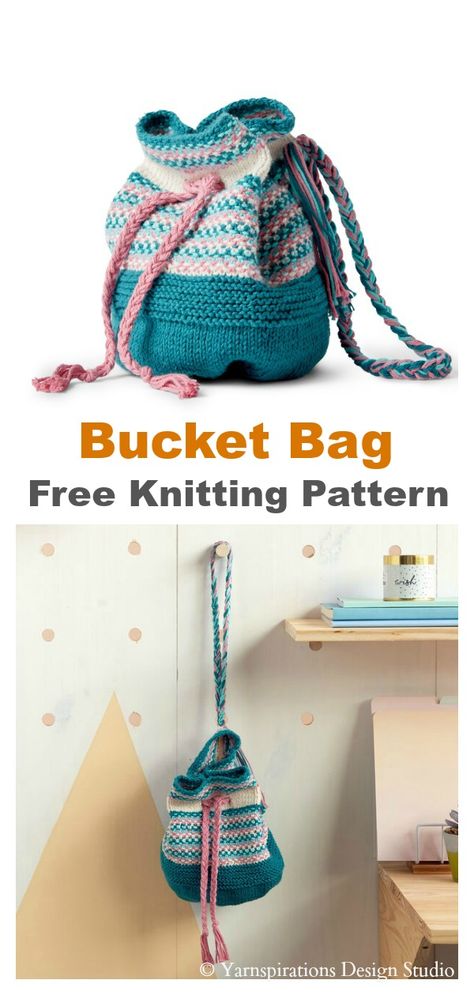 Linen Stitch Bucket Bag Free Knitting Pattern #freeknittingpattern  #knittingbag  #bucketbag  #totebag Bucket Bag Pattern, Tote Crochet, Knitting Bag Pattern, Wire Jewelry Patterns, Large Knitting, Knit Purse, Linen Stitch, Knitting Project Bag, Knitting Blogs