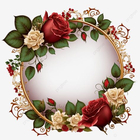 Rose Flower Frame, Rose Flower Png, Photo Frame Images, Love Rose Flower, Flower Frame Png, Photo Frame Design, Hari Valentine, Flower Texture, Rose Pictures