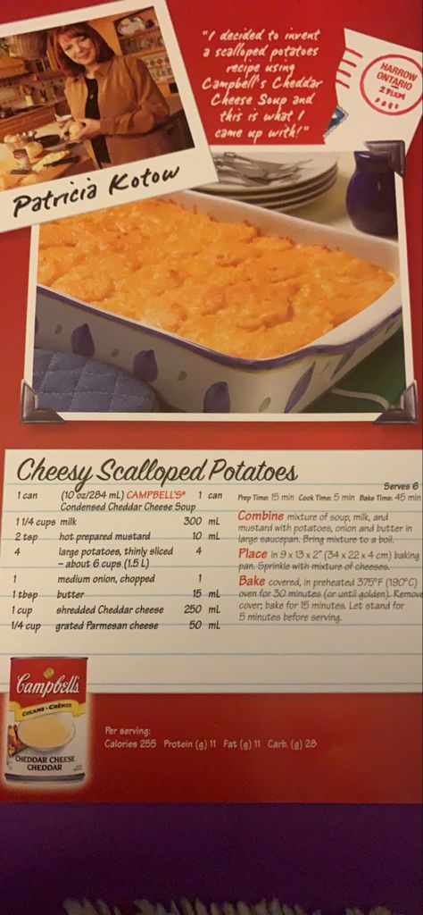 Campbells Cheddar Cheese Soup Scalloped Potatoes, Campbells Cheddar Cheese Soup Recipes, Cheese Scalloped Potatoes, Chedder Cheese, Scalloped Potatoes Easy, Best Mac N Cheese Recipe, Cheese Soup Recipes, Scalloped Potatoes Cheesy, Cheddar Cheese Soup