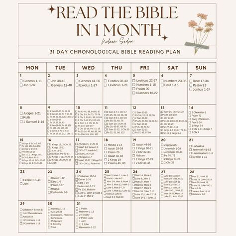 Noleen Sedra | Who’s ready to read the ENTIRE BIBLE in one month with me?? 🤩📖 I’ll be reading the Bible Chronologically during the whole month January... | Instagram Read Through The Bible In A Year, Bible Study Resources, Reading The Bible In A Year Plan, Chronological Bible Reading Plan, Psalm 72, Chronological Bible, Year Bible Reading Plan, One Year Bible, Learn The Bible