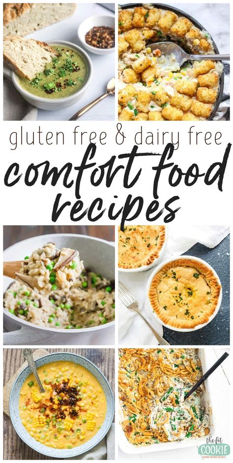 Dairy Free Comfort Food, Gluten Free Dairy Free Recipes Dinner, Gluten Free Dairy Free Dinner, Dairy Free Recipes Dinner, Recipes Gluten Free, Soy Free Recipes, Dairy Free Dinner, Comfort Food Recipes, Gluten Free Recipes For Dinner