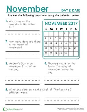 Day and Date - 2nd Grade Calendar Worksheets | Education.com 1st Grade Calendar, Writing Calendar, Reading Calendar, Teaching Calendar, Kindergarten Calendar, Calendar Skills, Calendar Worksheets, First Grade Lessons, Calendar Activities