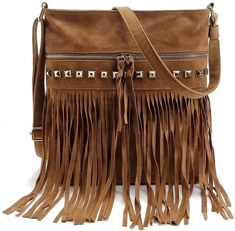 Boho Western Look Bohemian Purse, Vintage Fringe, Retro Handbags, Retro Purse, Fringe Crossbody Bag, Looks Country, Fringe Bags, Handbags Casual, Tassel Bag