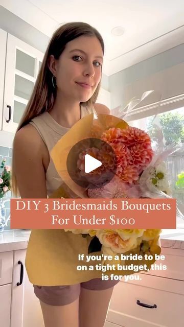 Sami Robinson on Instagram: "Looking for budget-friendly ways to make your dream wedding come true? I’ll show you how I managed to DIY stunning bridesmaid bouquets for under $100, with 0 experience working with flowers! (So yes, just literally trying and giving it a go!)  Starting with a visit to my local flower market @jamesstreetflowermarket , I picked out some of my favourite flowers for this project. Watch as I share my experience of making these beautiful bouquets for the first time ever.  For just $99, I created three small bridesmaid bouquets, or one medium and one small, or even a large bride bouquet. With this budget-friendly tip, you can have the wedding of your dreams without breaking the bank!  Don’t forget to follow me for more wedding hacks and ideas 🤍✨😍  #weddinghacks #diy Diy Rose Bouquet, Bridesmaid Bouquet Alternatives, Diy Bridesmaid Bouquet, Small Bridesmaid Bouquets, Wedding Hacks, Favourite Flowers, Bridesmaid Bouquets, Beautiful Bouquets, Bride Bouquet