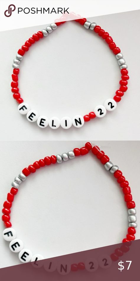 Taylor Swift Friendship Bracelet Eras Tour Feelin 22 from Red Album 22 Taylor Swift Bracelet, Lyric Bracelet, 22 Lyrics, Taylor Swift Friendship Bracelet, Taylor Swift Jewelry, Eras Tour Concert, 22 Taylor, Swift Bracelets, Red Album