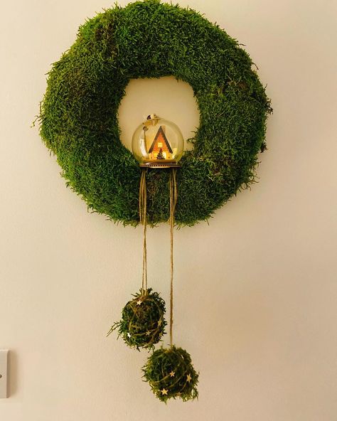 https://www.instagram.com/p/CGIelizHcfP/?igshid=zunpk3ql2k1r Moss Wreath, Moss Art, Xmas Wreaths, Cuckoo Clock, Winter Wreath, Fall Wreaths, Xmas Tree, Xmas Gifts, Xmas Decorations