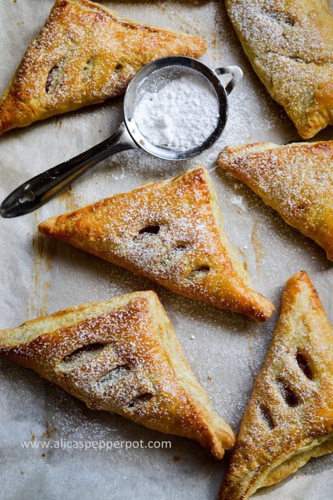 Guava and Cream Cheese turnovers - Alica's Pepperpot Cream Cheese Turnovers, Guyana Recipes, Guava Desserts, Cheese Turnovers, Guyanese Food, Guava Pastry, Guava And Cream Cheese, Guava Recipes, Guyanese Recipes